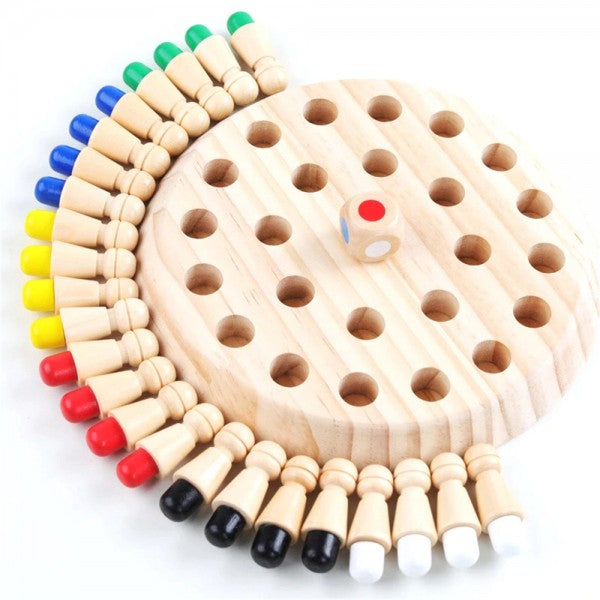 Kids Wooden Memory Match Stick Chess