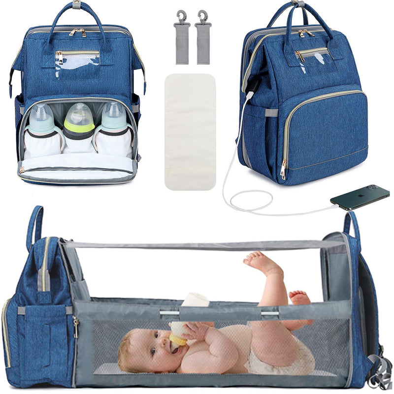 Diaper Bag Backpack With Bed Changing Station